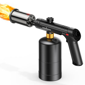 ThermoMaven propane torch with one-touch max fire ignition for fast searing and grilling