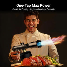 ThermoMaven torch safety lock ensures secure operation during grilling.