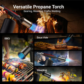 ThermoMaven torch with safety lock prevents accidental activation during handling.