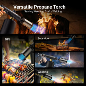 ThermoMaven torch head for grills emphasizes precise flame control.