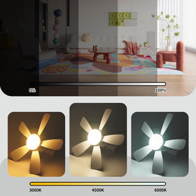 Therqo socket light fan quiet operation creating comfortable spaces.