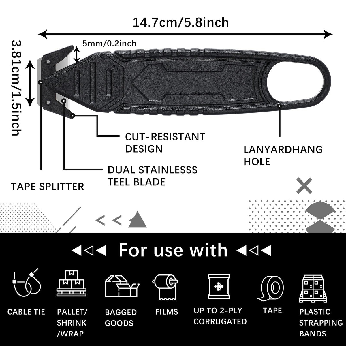 Therwen cutter showing durable fiberglass and stainless materials