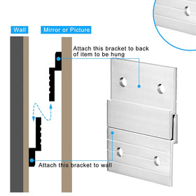 Therwen invisible mounting creates clean, low-profile displays for photos and mirrors.