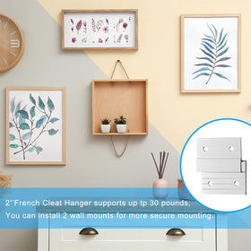 Therwen kit fits cabinets, pegboards, and shelves for versatile décor.