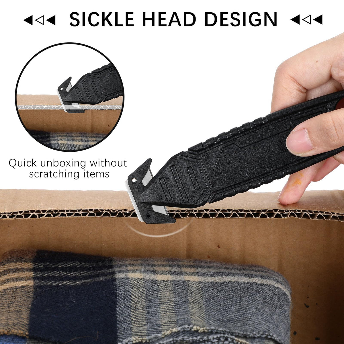 Therwen safe design with concealed blade for reduced risk