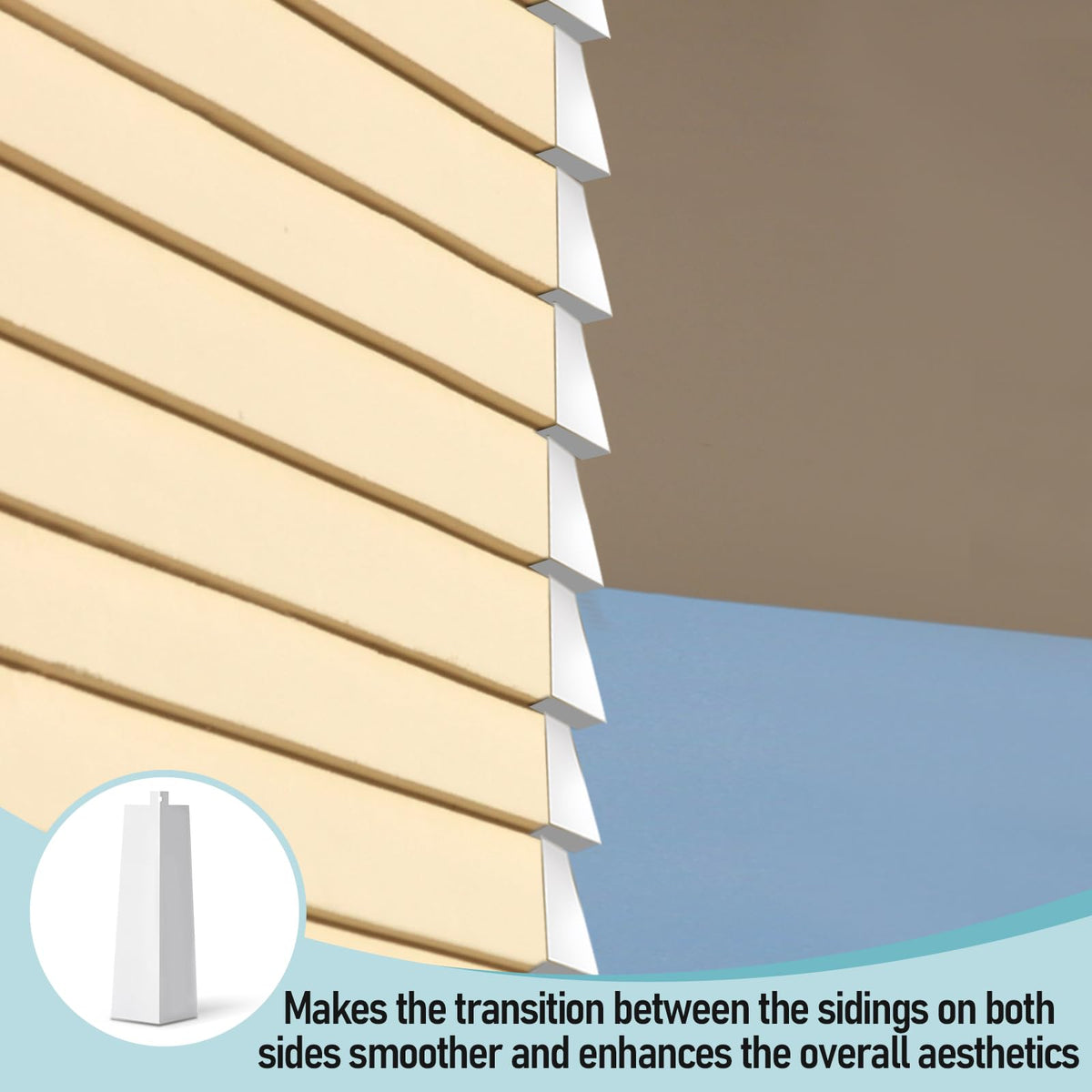 Therwen corner caps include nails for streamlined, DIY installation.