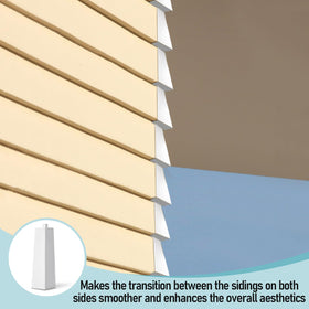 Therwen corner caps include nails for streamlined, DIY installation.