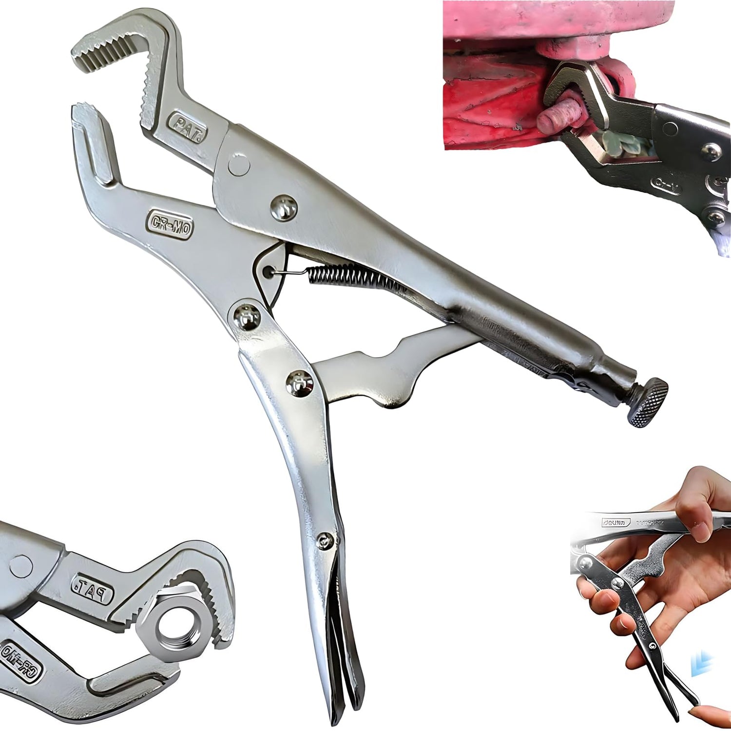 THEshyop Parrot Nose Vise Grip 9-inch with strong jaws for metalwork