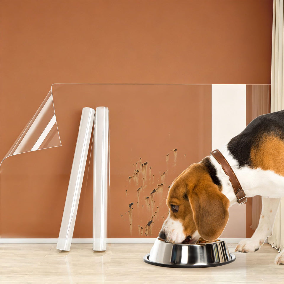 Thesurpfait clear electrostatic wall protector adhesive-free application demonstrates easy mounting