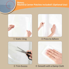Thesurfpait complete-wall-protection-kit includes pre-cut patches for precise fit