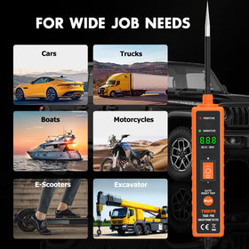 THIKPO TK60pro 10 ft test lead extends reach for larger electrical systems.