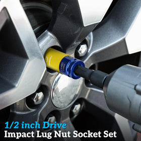 Thinkpro 7-8in impact lug nut socket with thin-wall profile for tight spaces.