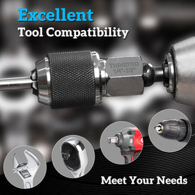 Includes threading lubricant and size chart for quick setup.