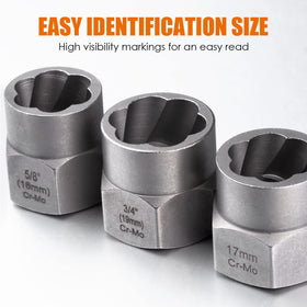 THINKWORK 3/8 drive adapters included for compatibility with tools and power equipment.