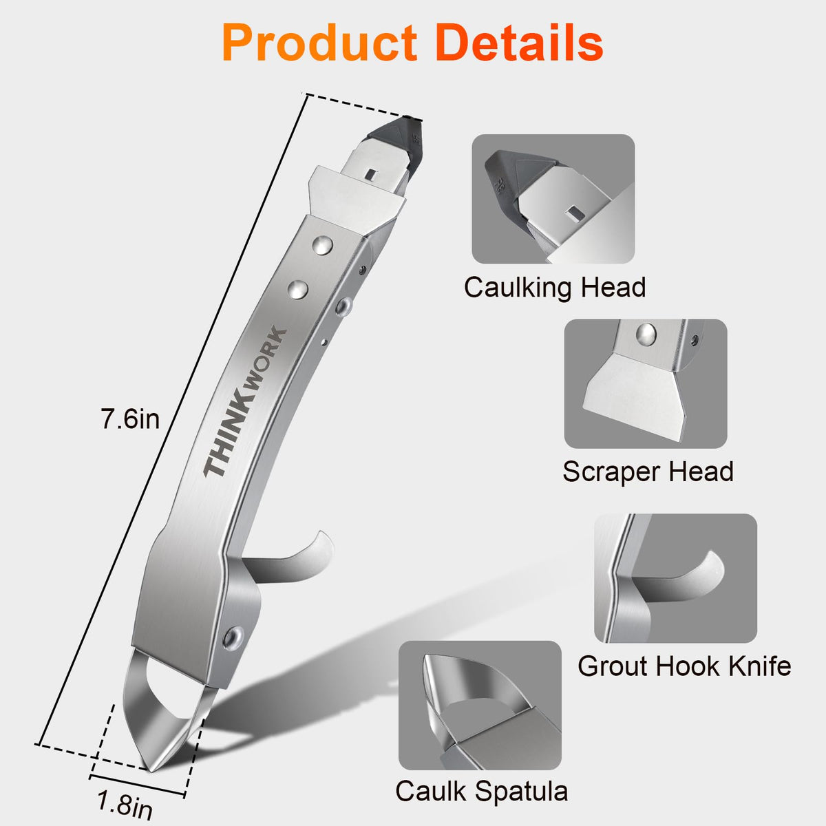 Thinkwork silicone spreader smooths new grout for clean joints