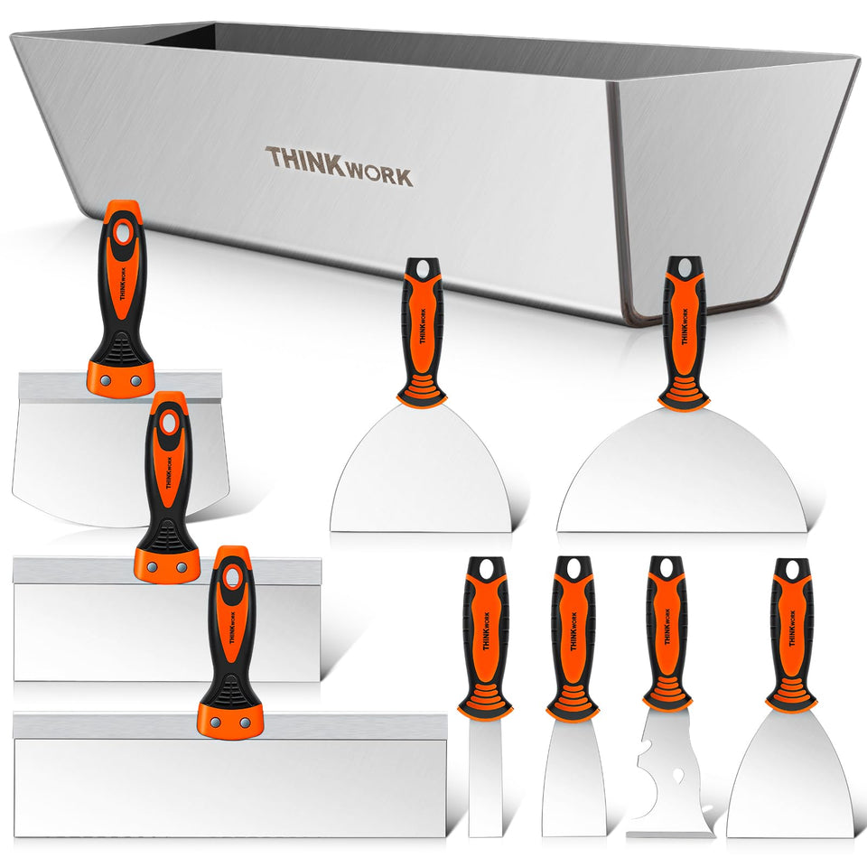 THINKWORK 1-inch putty knife for precise patching and smooth spreads.