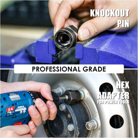THINKWORK hex adapter and knockout pin included for flexible use with the kit.