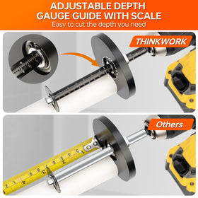 THINKWORK hardened HHS blades stay sharp through PVC, ABS and wood.