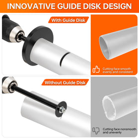 THINKWORK high-speed drill use for quick, controlled pipe cutting.