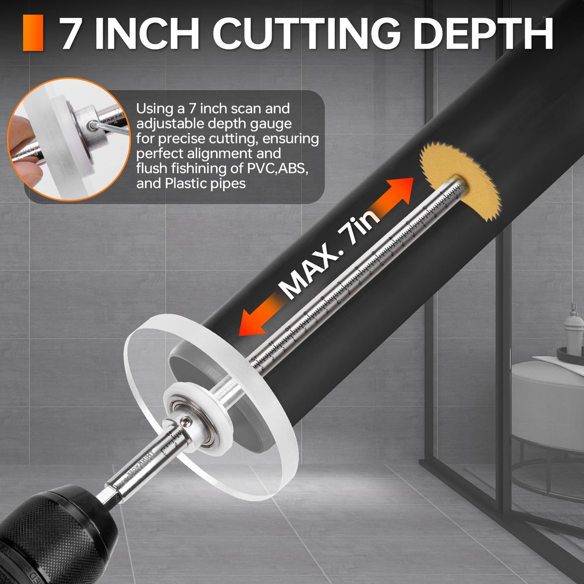 THINKWORK PVC inside cutter with five blades supports versatile pipe sizing.