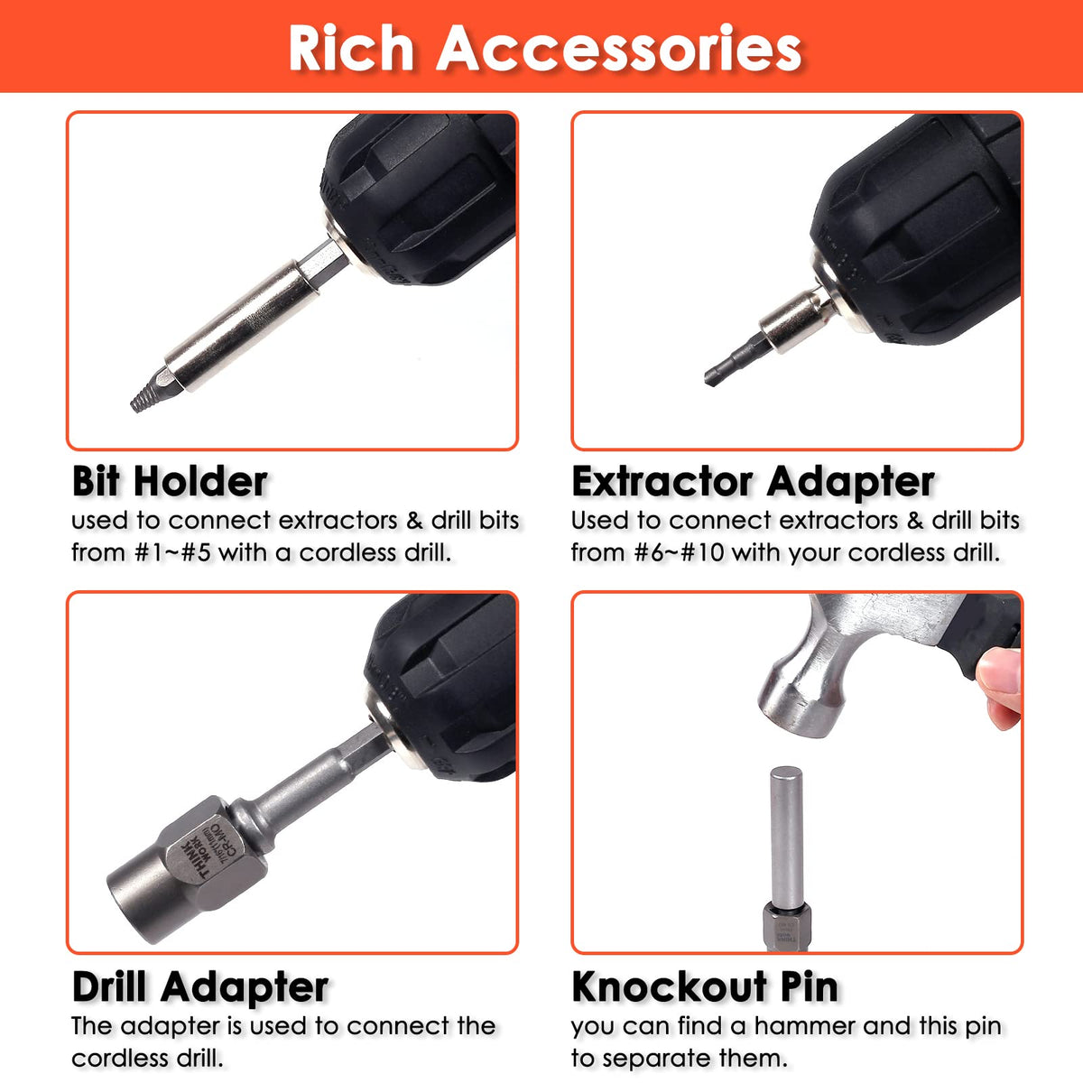 THINKWORK rusted-damaged fastener removal supports stubborn fasteners