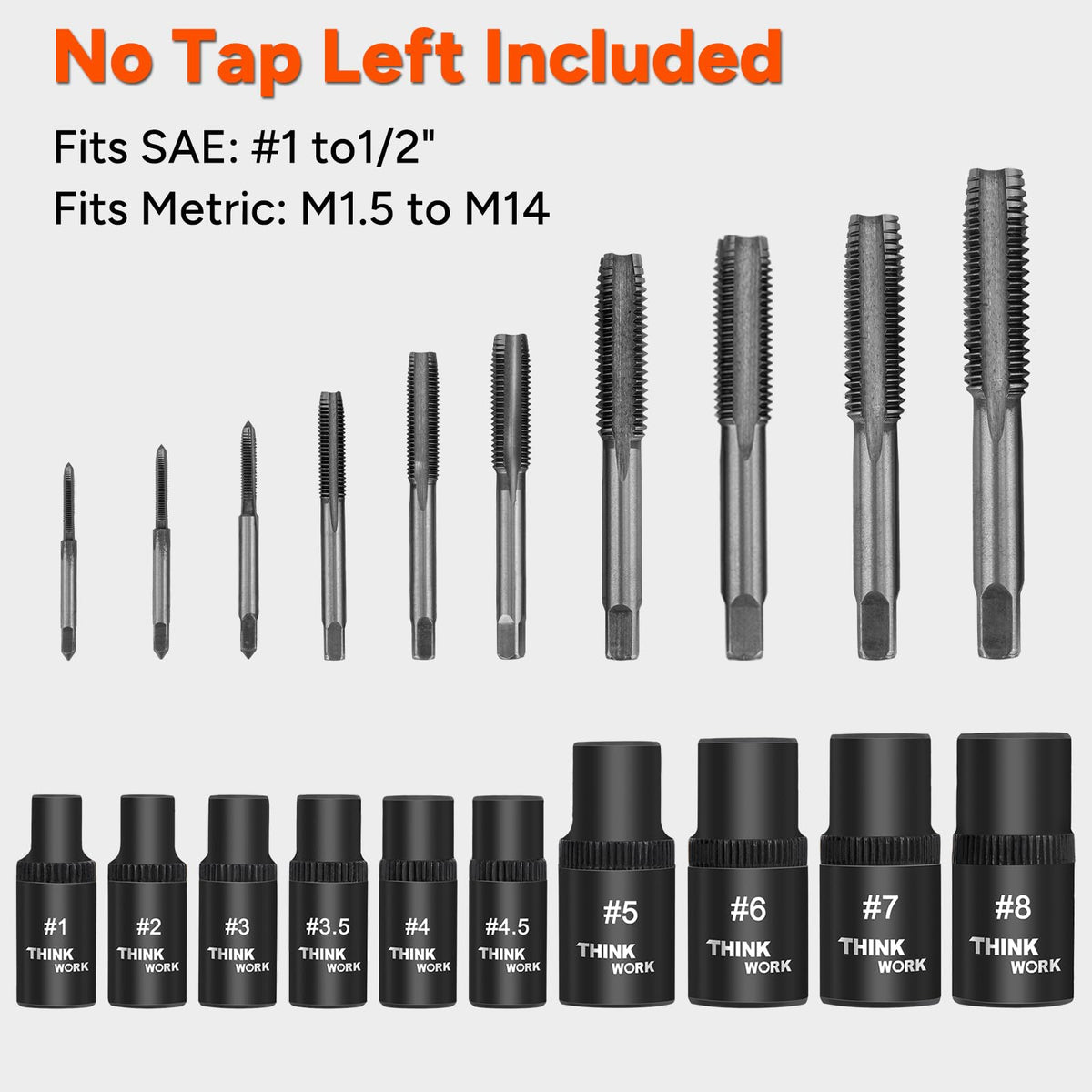 ThinkWORK 1/4in drive adapter enables faster tool-assisted tapping.