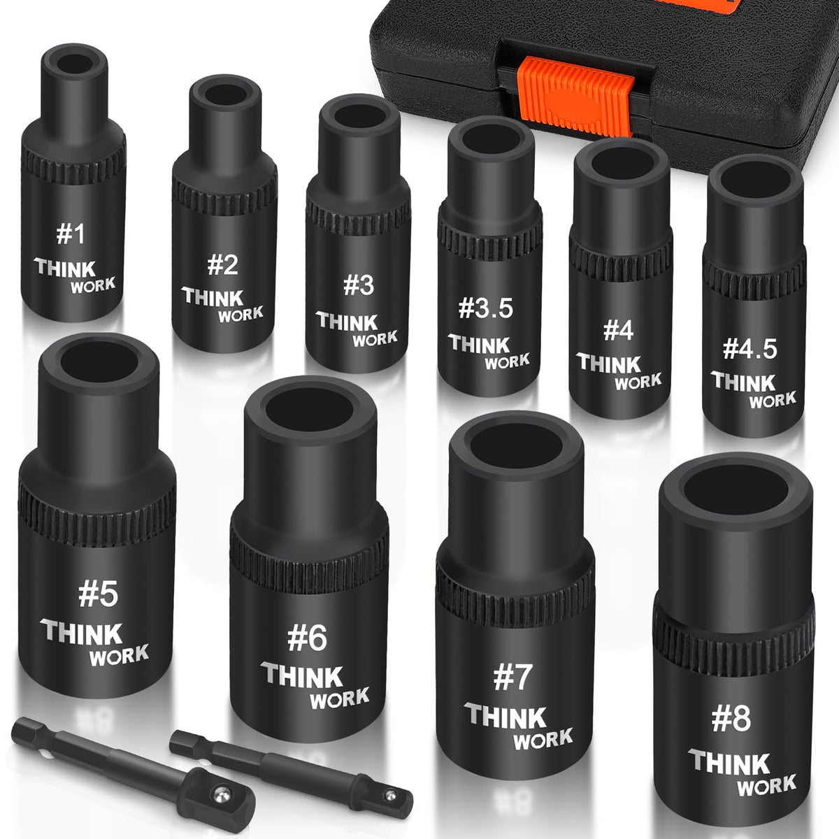 ThinkWORK tap socket handle in tight space for easier threading.