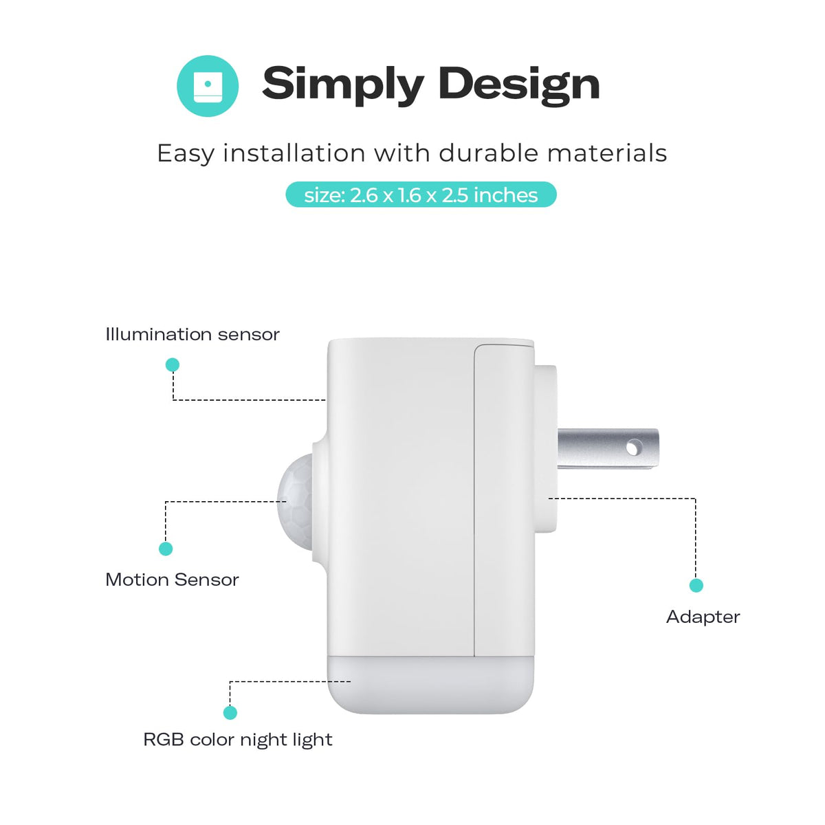 ThirdReality night light detects motion to illuminate pathways softly