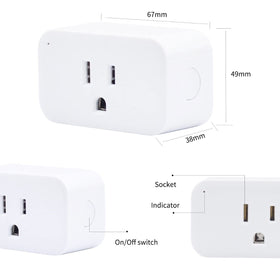 ThirdReality Smart Plug 4 Pack led-indicator provides quick status at a glance.