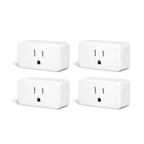 ThirdReality Smart Plug Gen3 4-pack front view shows compact outlets and energy monitoring.