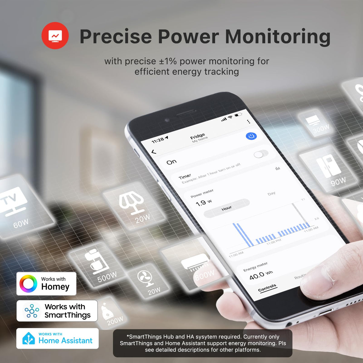 ThirdReality Smart Plug Gen3 Zigbee repeater extending smart home coverage.