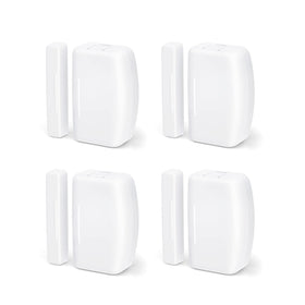 THIRDREALITY Zigbee door sensor mounted on front door for reliable status updates