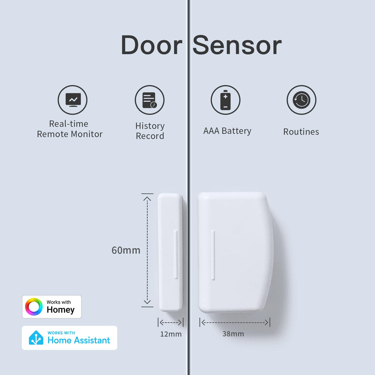 THIRDREALITY Zigbee door sensor window close-up showing compact design