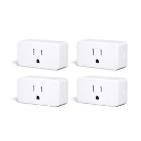ThirdReality ZigBee Smart Plug 4-pack in-wall outlet for space-saving power control.