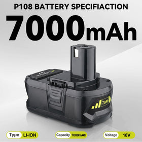 THISSENERGYSYSTEM 7-0ah 18v battery with LED indicator showing charge level
