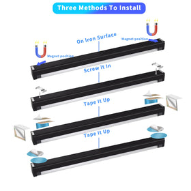 THLIFURE blacklight bar mounted magnetically for flexible decor lighting