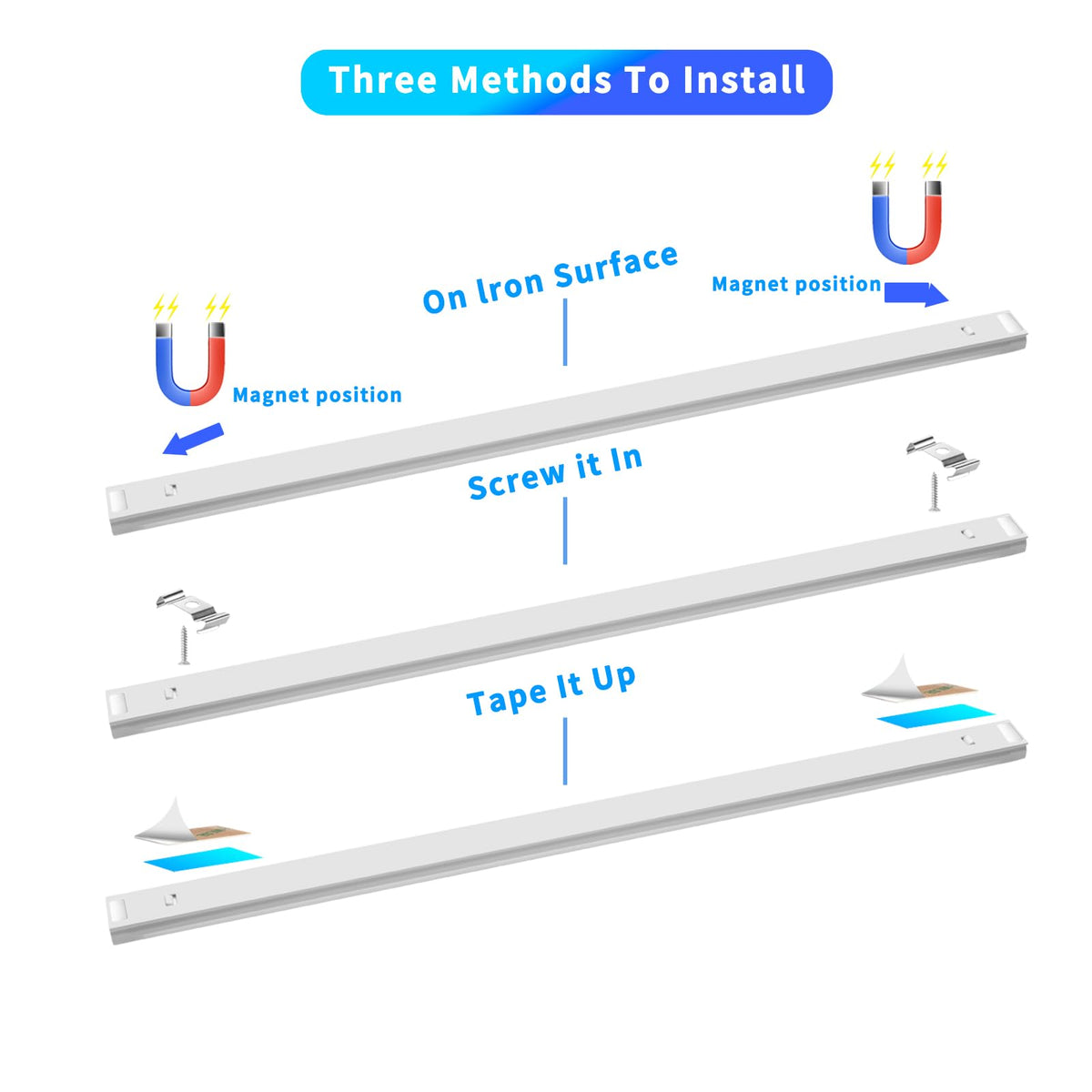 THLIFURE LED bar dimming control for precise brightness.