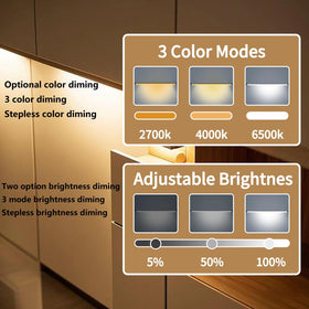 THLIFURE remote-controlled LED bar offers convenient brightness and color adjustments.