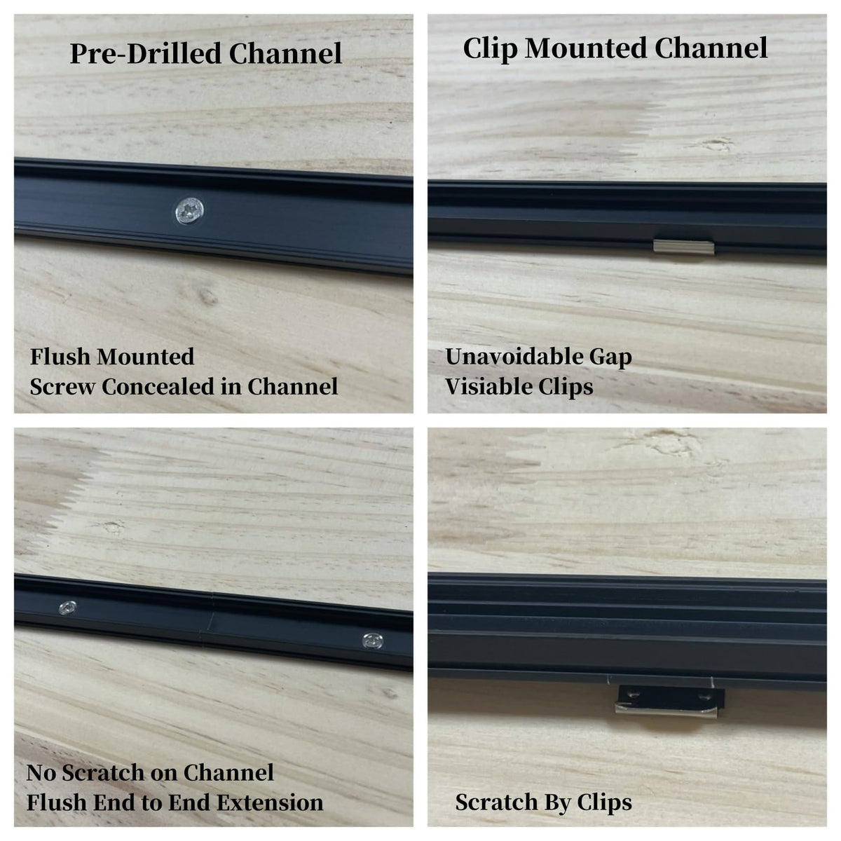 THMOOTHER 45-degree end cuts enable perfect 90-degree corners.