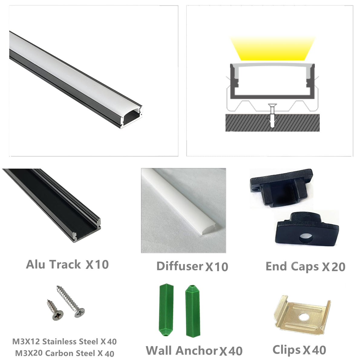 THMOOTHER aluminum channel cut to length for a custom, low-profile fit