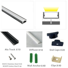 THMOOTHER aluminum channel cut to length for a custom, low-profile fit