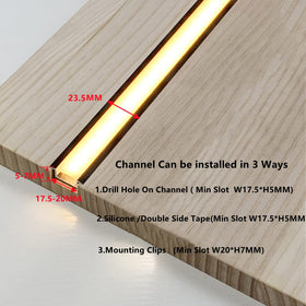 THMOOTHER aluminum track width 12-1mm for a tight fit