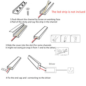 THMOOTHER aluminum track under cabinet provides sturdy, low-profile light support.