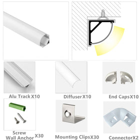 THMOOTHER corner connector assembly for seamless joints.