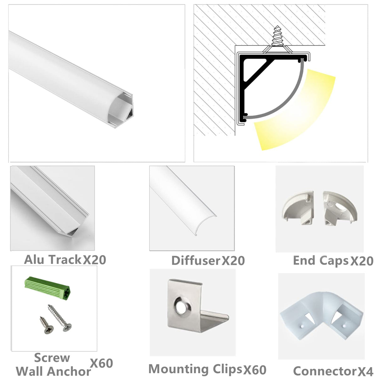 THMOOTHER curved lens diffuser delivers smooth multi-angle lighting.