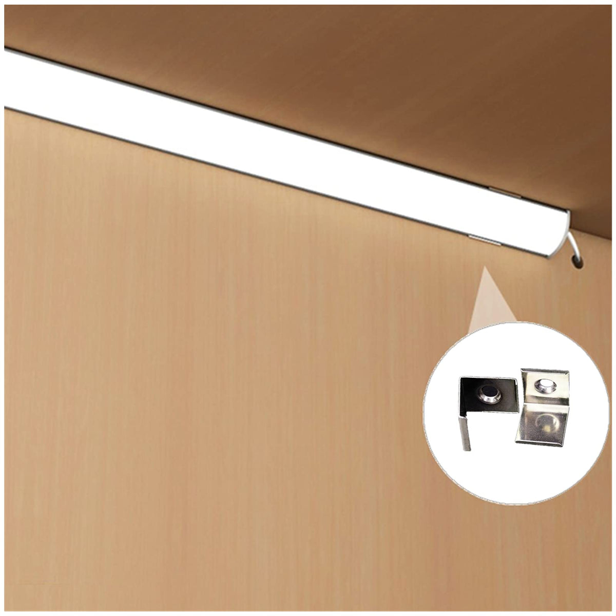 Easy-cut channel lets you tailor length to fit your space.