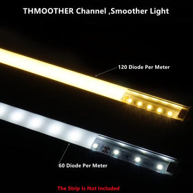 THMOOTHER LED strip clip compatibility ensures secure, gap-free mounting.