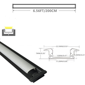 THMOOTHER milky diffuser snap-in protects LED strip from dust in cabinets