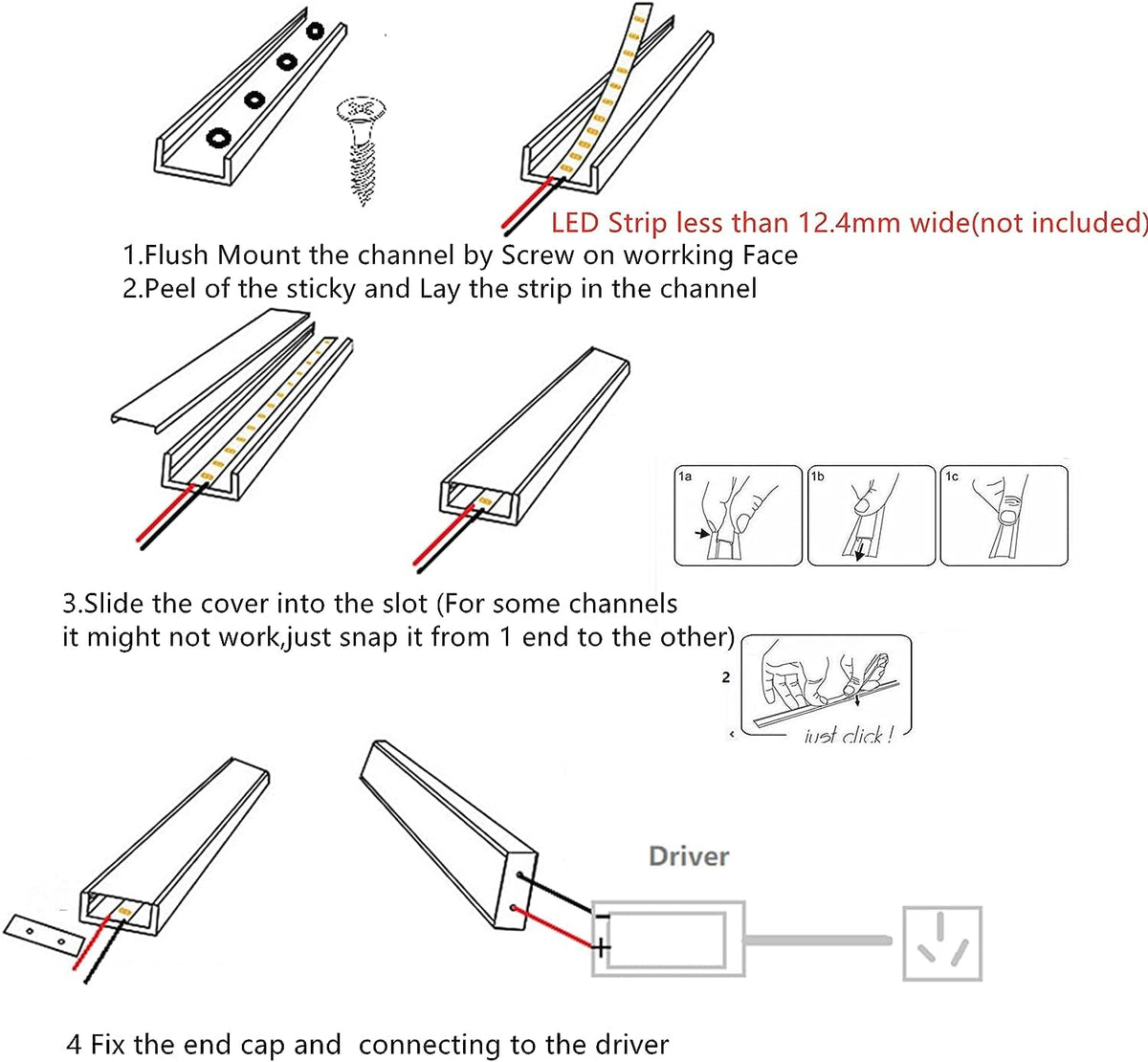 THMOOTHER includes screws, anchors, and end caps for quick installation.