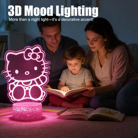 THOAML Cat Night Light offers USB and battery-powered versatility for placement.